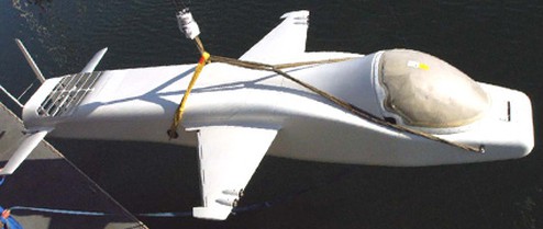The late adventurer Steve Fossett had started work on an amazing flying submersible that would one day theoretically touch the stars.