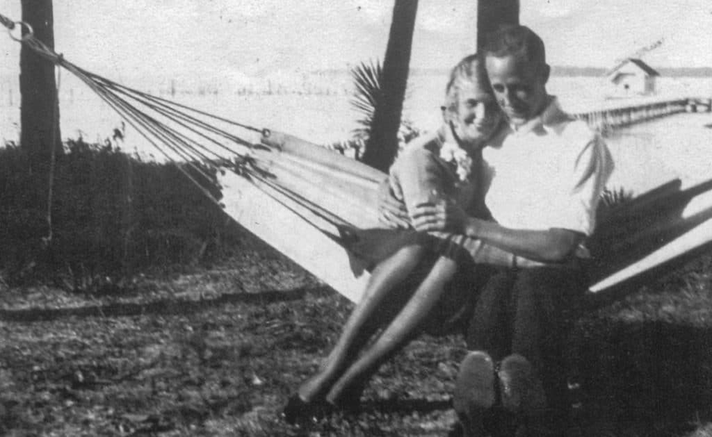 Josephine and Townsend Brown on their honeymoon at Green Cove Florida in 1928