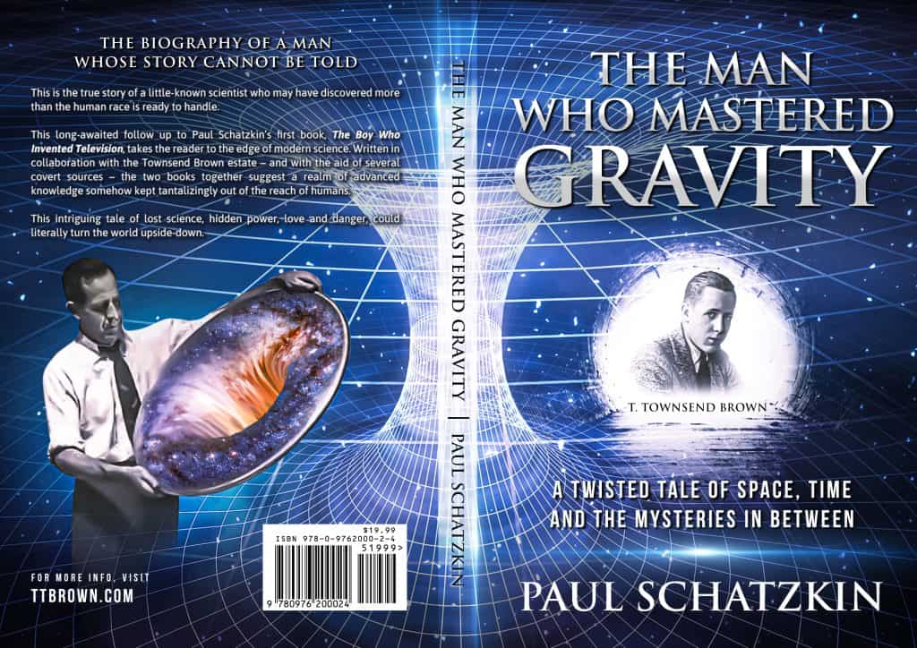 The front and back covers of 'The Man Who Mastered Gravity'