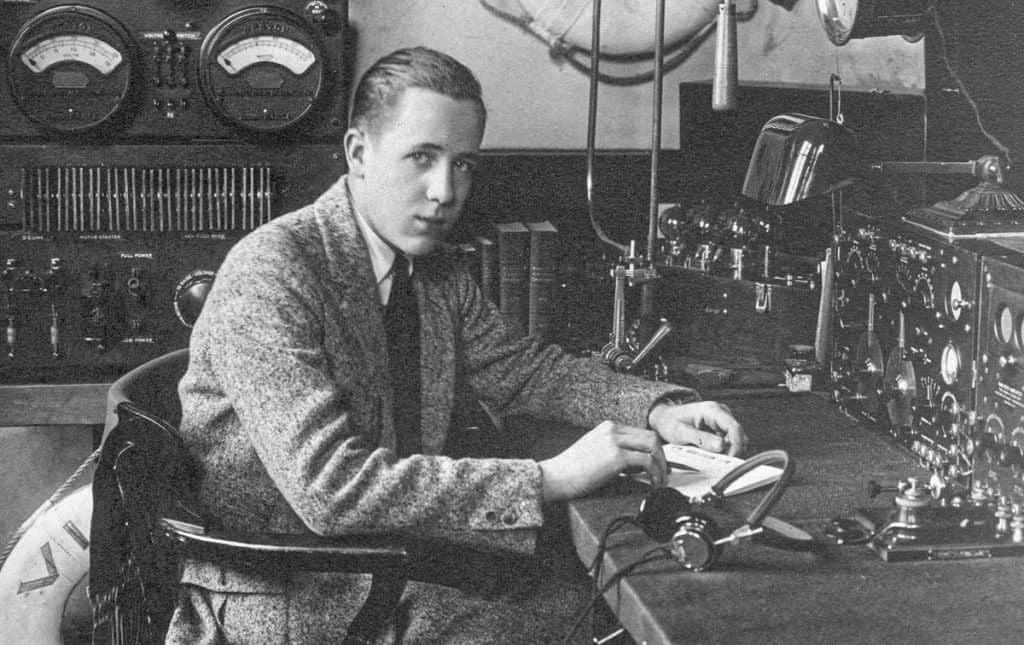 Thomas Townsend Brown in his home lab ca. 1925