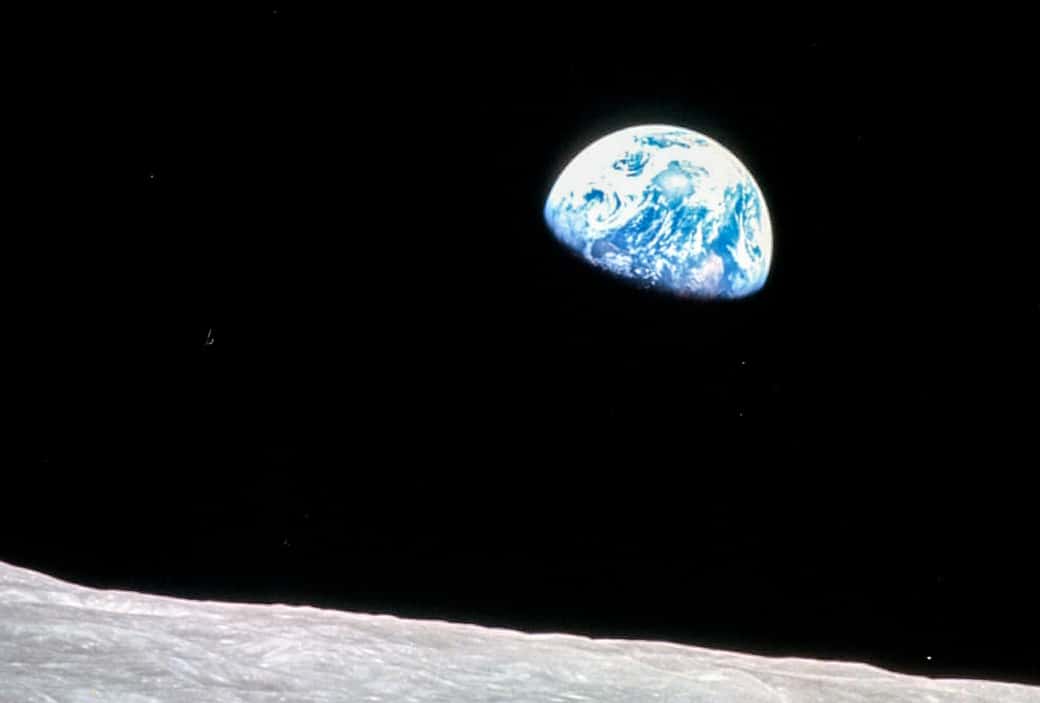 Earthrise from Apollo 8, 1968