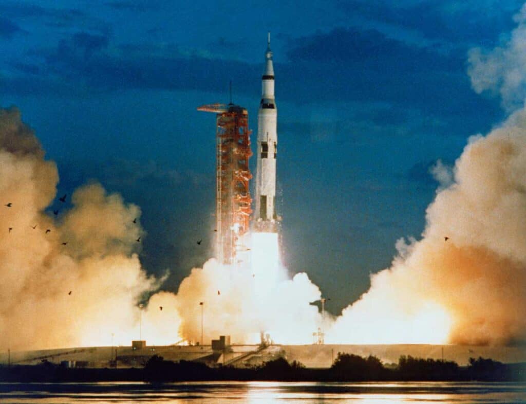 Saturn V Rocket and Apollo Spacecraft 